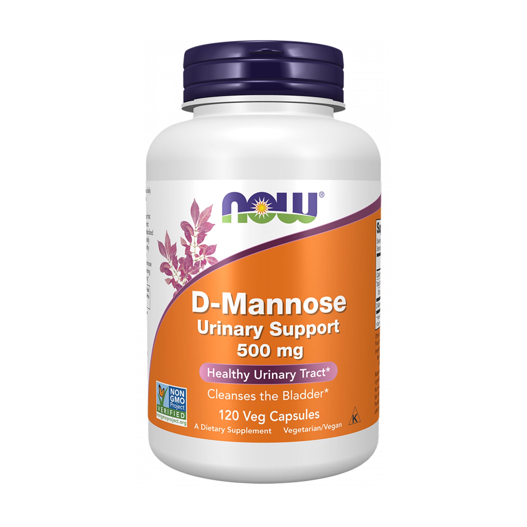 D-маноза NOW foods D-Mannose 500 мг, 120 капсул